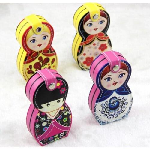 Manicure & Pedicure Set Nail Clippers Scissors Grooming Tools Tweezers Russian Doll Nail Care Tool Wedding Favor Gift SN1024