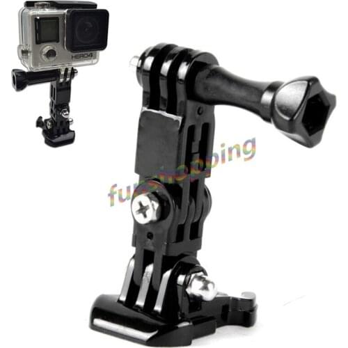 New Black 3 way Adjustment Base Mount Pivot Arm Adapter For Chest Strap for GoPro Hero HD 6 5 4 3+ 3 2 1 Sport Action Camera