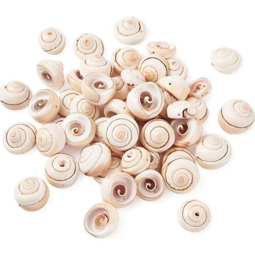 Pandahall 1 Bag Spiral Shell Beads for Jewelry Making DIY Bracelet Necklace Findings 17~20x6~13mm Hole: 1mm