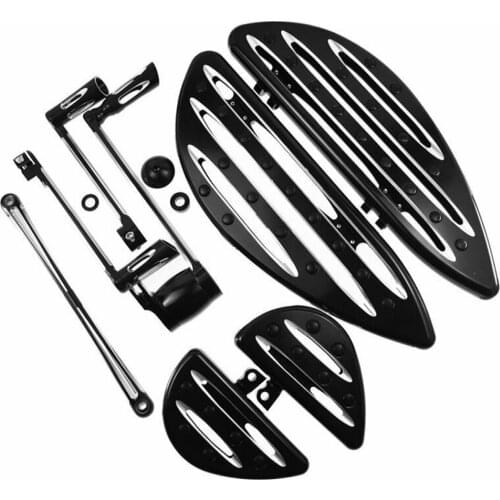 Front Rear Floorboards+Shift Lever Brake Shifter Kit for Harley Touring Street Glide Road King Electra Glide Tri Glide 2008-2013