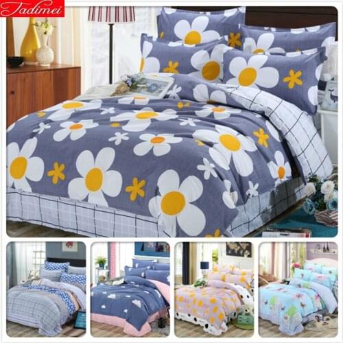 Plaid AB Side Duvet Cover 3/4 pcs Bedding Set Full King Queen Twin Single Size Bed Linen 150x200 200x230 220x240 Cotton Bedlinen