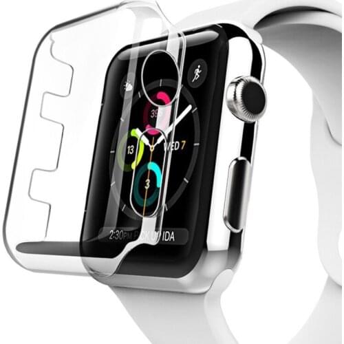 Haweel For Apple Watch Case 42mm Clear Transparent Hard Plastic PC Flexible Protective Case For Apple Watch Series 1/ 2/ 3