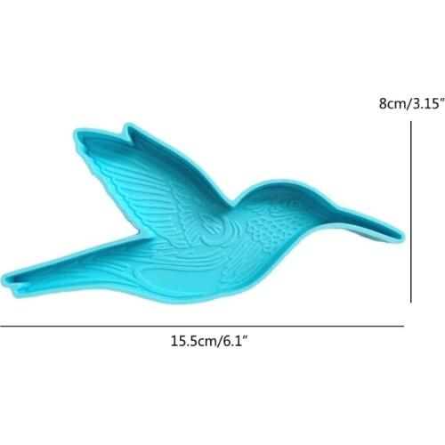 R58E Birds Coaster Epoxy Resin Mold DIY Crafts Home Decoration Cup Mat Silicone Mould