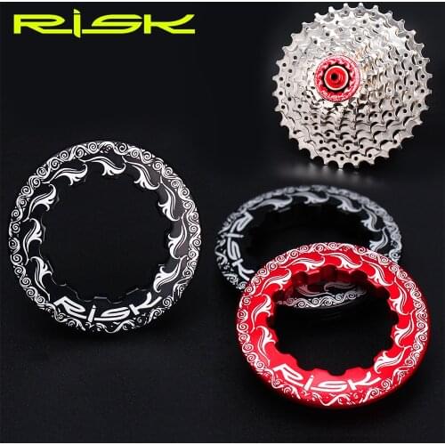RISK 11T Flywheel Cover Flywheel Cap Aluminum Alloy Cassette Locking Ring For MTB Mountain Road Bike Bicycle CNC Locked Washer