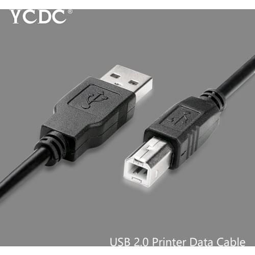 USB 2.0 A Male to USB B Male Cable Cord Data USB-B Printer Scanner Hard Disk cable For HP Brother Epson Dell 1m 1.8m 3m 5m 10m
