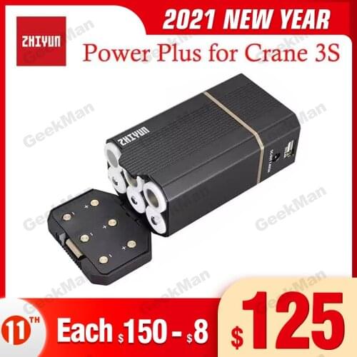 Instock ZHIYUN Power Plus for Crane 3S 3-Axis Handheld Stabilizer Gimbal Accessory C4 TransMount PowerPlus Battery Pack Original