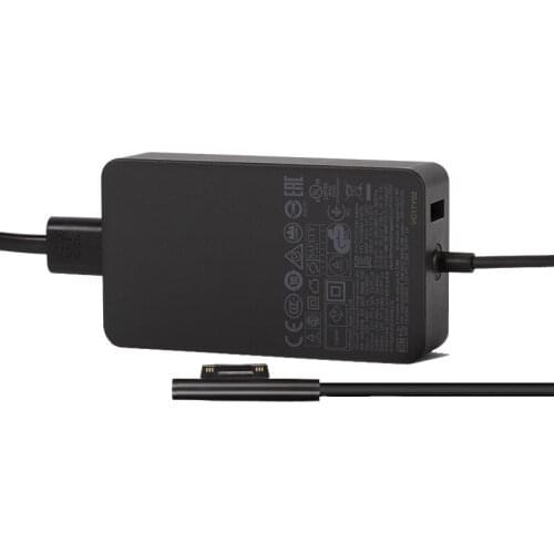 12V 2.58A 36W Tablet Charger Adapter for Microsoft Surface Pro3 Pro 3 4 i5 i7 A1625 AC Power Supply+5V 1A USB Port EU US Plug