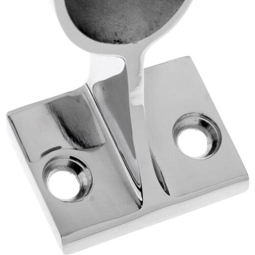 2 Pieces Marine 316 Stainless Steel Boat Handrail Fitting 60° Center Stanchion 1inch (25mm) OD