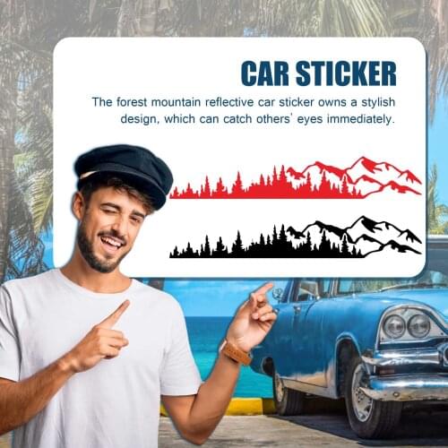 2PCS Car Door Side Stickers Mountain Forest Decal For Volkswagen VW Multivan TRANSPORTER T5 T6 Toyota Elfa Accessories Manner