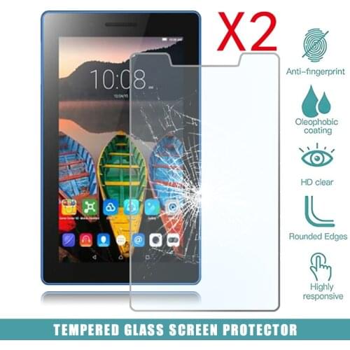 2Pcs Tablet Tempered Glass Screen Protector Cover for Lenovo Tab3 7 Essential Tablet Computer Tempered Film Explosion-Proof