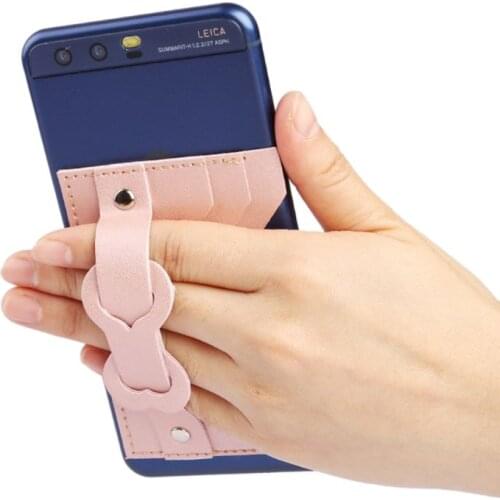 28GD Creative Cell Phone Stick On Wallet ID Credit Card Holder Pocket Bracket