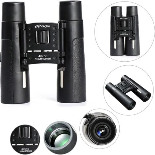 40x60 Zoom Mini Binoculars Folding Pocket Portable Telescope Waterproof Binoculars Outdoor Birdwatching Travel Hunting Hiking