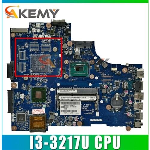 Akemy Laptop motherboard For DELL Inspiron 15R 3521 5521 V2521 SR0N9 I3-3217U Mainboard VAW00 LA-9104P tested