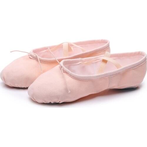 Ballet Slippers For Girls Classic Split-Sole Canvas Dance Gymnastics Baby Yoga Shoes Kids Leather Dance shoes Women Ballerina