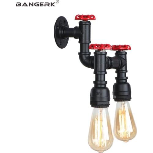 Valve Decor Vintage Wall Lamp Loft Industrial Wall Light LED Iron Water Pipe Edison Wall Sconce Lighting Lamparas De Pared