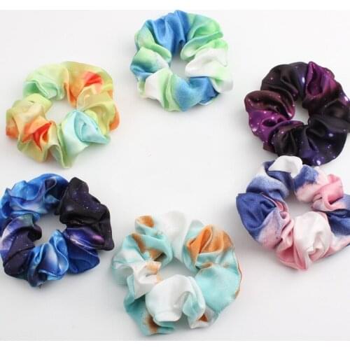Aphrodite Colorful Scrunchies Satin Hair Bands Elastic Headband Women Girls Ponytail Holder Hair Accessories Fashion Headwear