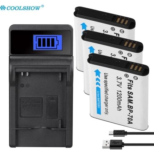 BP-70A BP70A BP 70A EA-BP70A IA-BP70A Battery 1200mAh for SAMSUNG AQ100 ES65 ES67 ES70 ES71 ES73 ES74 Batterie