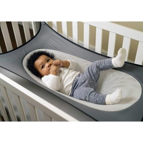 Infant Baby Hammock Swing Newborn Kid Sleeping Bed Safe Detachable Baby Cot Crib Swing Elastic Portable Adjustable Net Hammock