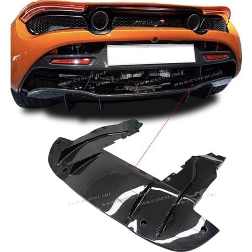 Hot Sale Carbon Fiber For Mclaren 720S Rear Bumper Lower Diffuser Trim Panel Shield OEM Below Lip Original Car Model Body Kit