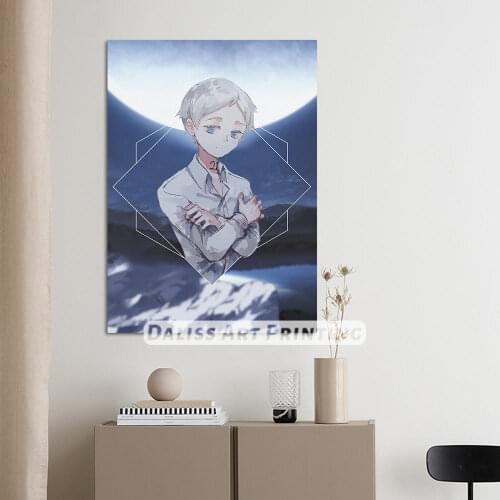 Canvas Anime Promised Neverland Norman Pictures Home Decoration Paintings Poster HD Prints Wall Art Modular Living Room Framed