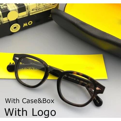 Johnny Depp Eyeglasses Men Lemtosh Style Spectacle Frame Glasses Lens Brand designer Computer Male Round Vintage Style