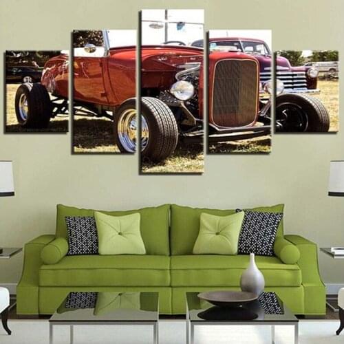 Direct Selling 5pcs Diamond Painting"Cool Car"Embroidery square round Mosaic Diamond Picture Of Rhinestones Living Room ZP-2748