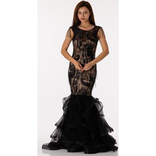 SHECCA (63162) Embroidery Pattern Sleeveless Lace Dress