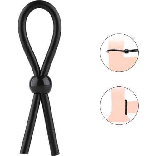 Silicone Adjustable Cock Rings Delay Ejaculation Penis Rings Time Lasting Penis Erection Sleeve Adult Erotic Sex Toys for Men