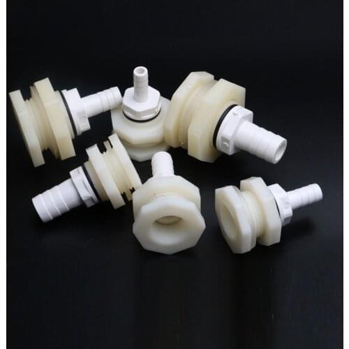 1 set ABS 1/2" 3/4" Fish tank Joints aquarium outlet bucket connector 8 10 12 16mm aquarium drain fittings water tank adapter