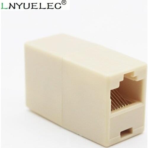LNYUELEC Network Ethernet Dual Straight Head Lan Cable Joiner Coupler RJ45 CAT 5 5E 6 6a Extender Plug Network Cable Connector