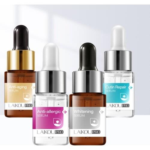 Anti-Wrinkle Face Serum Whitening Anti-Aging Shrink Pore Ampoule Essence Moisturizing Remove Acne Marks Face Cream Dry Skin Care