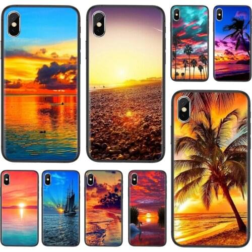 Boy For Xiaomi Redmi K40 K30 K30S K20 Gaming 9 9C 8 8A 7 7A 6 6A 5 4X 4A Nfc Plus Pro 5G Sunset Seaside Waves Holiday TPU Phone