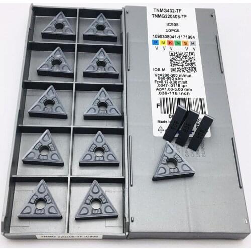 TNMG220408 TF IC908 TNMG 220408 Carbide Turning Tool Milling Cutter CNC Cutting Tool Cylindrical Insert Machine Tool Parts