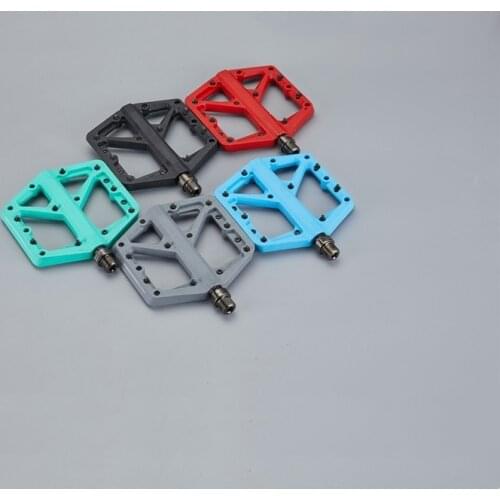Cycling Bike Pedals Nylon Fiber Ultralight Seal Bearings Mountain Bike Pedal MTB Road BMX Flat Platform Pedal Bicycle Parts