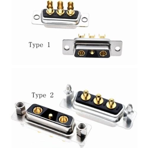 High Power DSUB DB Connector 3V3 Female Machined Pin Full Gold Flash Wire Type,5PC