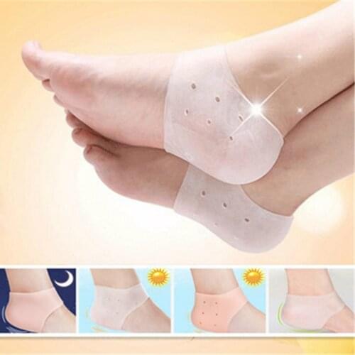 2019 New arriver feet care socks 1pair New Silicone Moisturizing Gel Heel Socks Cracked Foot Skin Care Protectors anti cracking