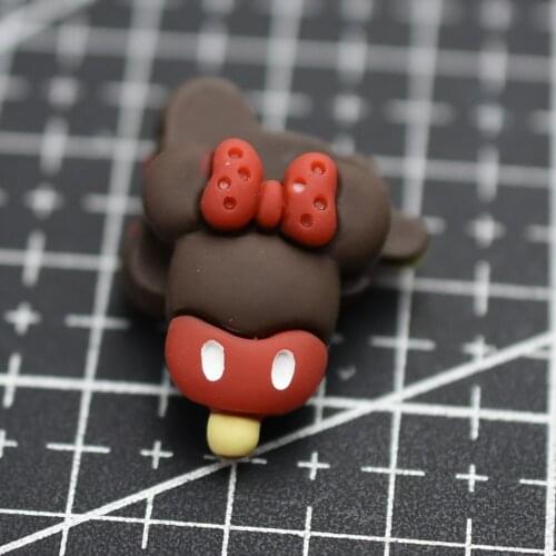 1pcs/lot resin flat back Simulation brown ice 20mm Cabochons Scrapbooking Hair Bow Center DIY home decration