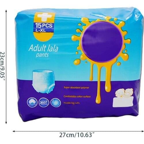15PCS Adult Diaper Disposable for Old People Underwear Type Elderly Care Adults