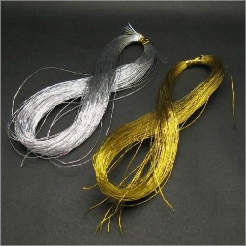 20meter Gold +20meter Silver Multifunctional Metallic Jewelry Cord ,string