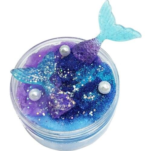 2019 Creative Beautiful Cotton Putty Clay Slime Fluffy Floam Mud Modeling Children Intelligent Plasticine Magic Gift Kid Toy