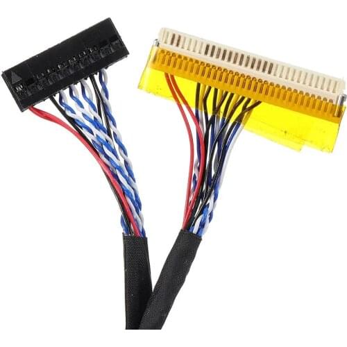 250mm 400mm 30Pins Driver Board Universal Screen Cable FI-X30P-D6 for any 30 pin 1 channel 1ch 6 bit LVDS Cable interface