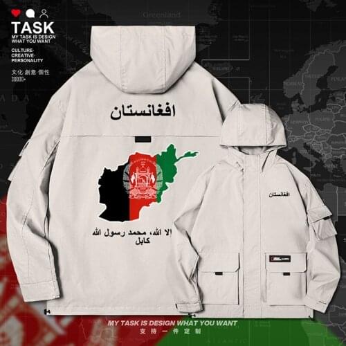 Afghanistan Afghan AFG men jacket hooded map nation flag fashion windbreaker chaquetas hombre trench coat men autumn clothes