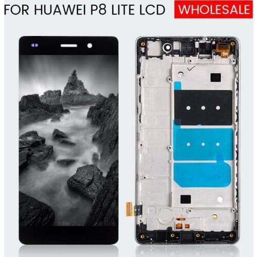 1pcs For Huawei P8 Lite Display ALE L21 LCD With Touch Screen Panel Digitizer Assembly Replacement Y6 LCD With Frame