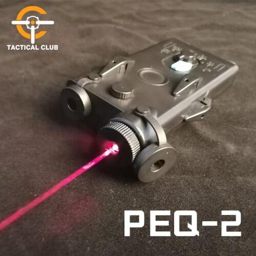 Airsoft Tactical AN peq PEQ-2 Red Dot Laser sight Battery Case Red Laser For 20mm Rails No Function PEQ2 Box WEX426 Weaponlight