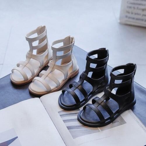 Kids Shoes For Little Girls Summer Sandals 2021 Beach For Children Shoes Girls Dress Fashion High Top Gladiator 3 5 8 12 Years