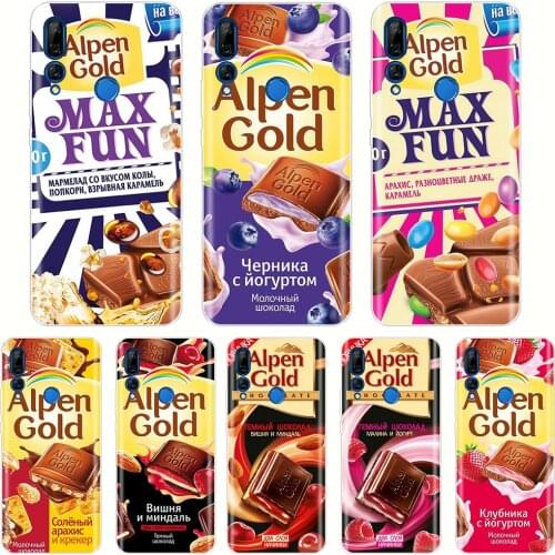 For Huawei Y9 2019 Silicone TPU Cover Soft Chocolate Russian Phone Case Huawei Y9 prime 2019 coque etui bumper 360 protective