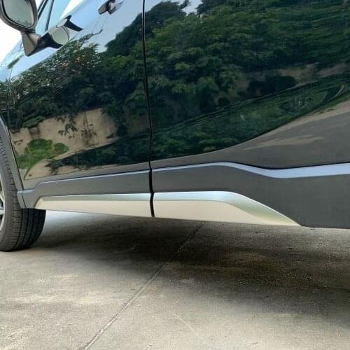 For Subaru Forester SK 2018 2019 2020 ABS Chrome Side Door Body Molding Trim Strip Protector Guard Cover Sticker Car Accessories