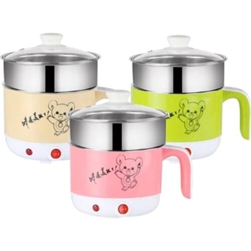 110V electric rice cooker 1.8L mini skillet US plug kitchen appliances portable travel rice pot for 2-3 people