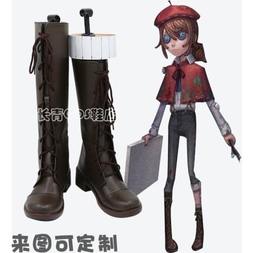 Game Identity V Painter Edgar Valden New Survival Game Suit Uniform Cosplay Shoes Halloween Cosplay Accessories