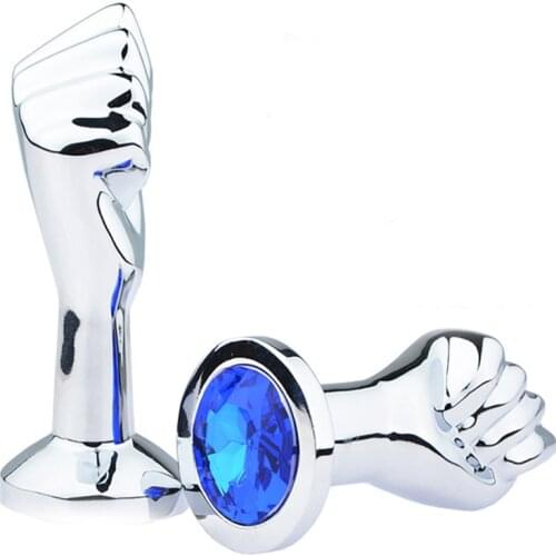 Metal Mini Fist Butt Plug Dilator Vaginal Anus Massage Anal Toys Fist Masturbators Anal Plug Sex Toys For Women Man Strap On